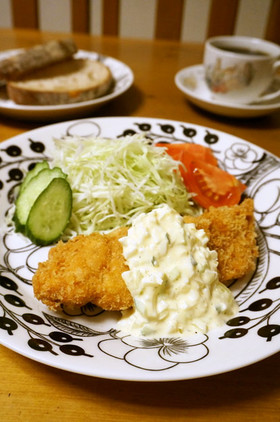 衣がサクサク*基本の鮭フライ