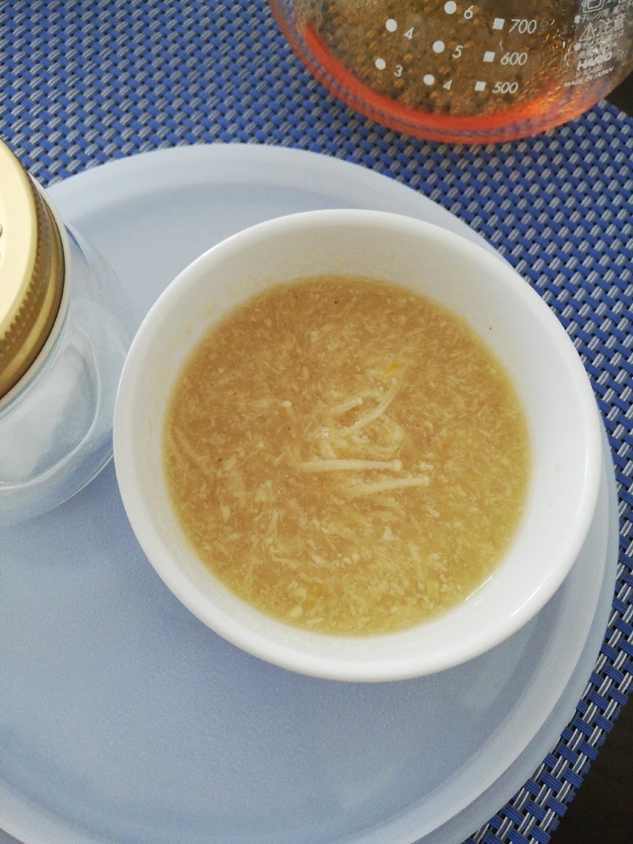 えのき玉葱の冷製とろろスープ〜離乳食にもの画像