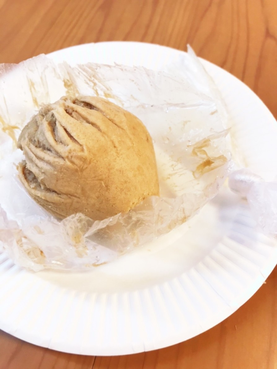 ポリ袋でＨＭきなこ蒸しパンの画像