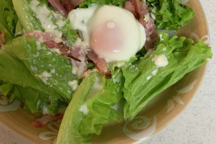 サニーレタスのシーザーサラダ レシピ 作り方 By 食べてダイエット クックパッド 簡単おいしいみんなのレシピが366万品