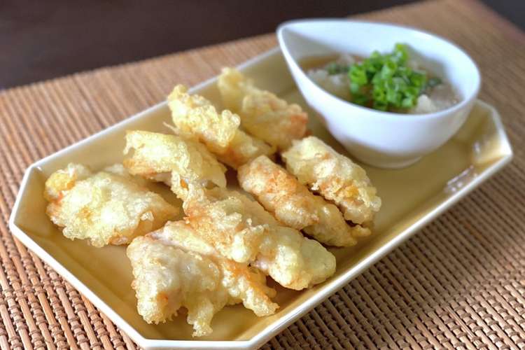 天ぷら粉で作るサクサクとり天 レシピ 作り方 By 進撃の御飯 クックパッド 簡単おいしいみんなのレシピが356万品