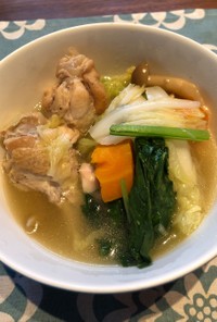 手羽元で♫圧力鍋でサムゲタン風スープ
