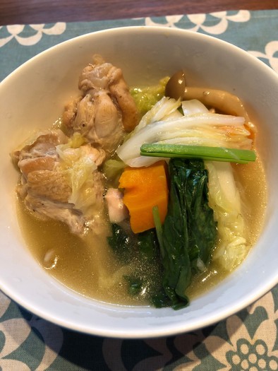 手羽元で♫圧力鍋でサムゲタン風スープの写真