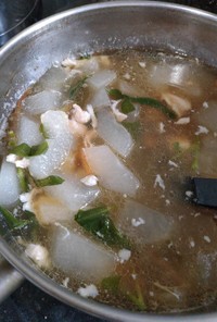 おでんの残り汁で簡単リメイク中華スープ