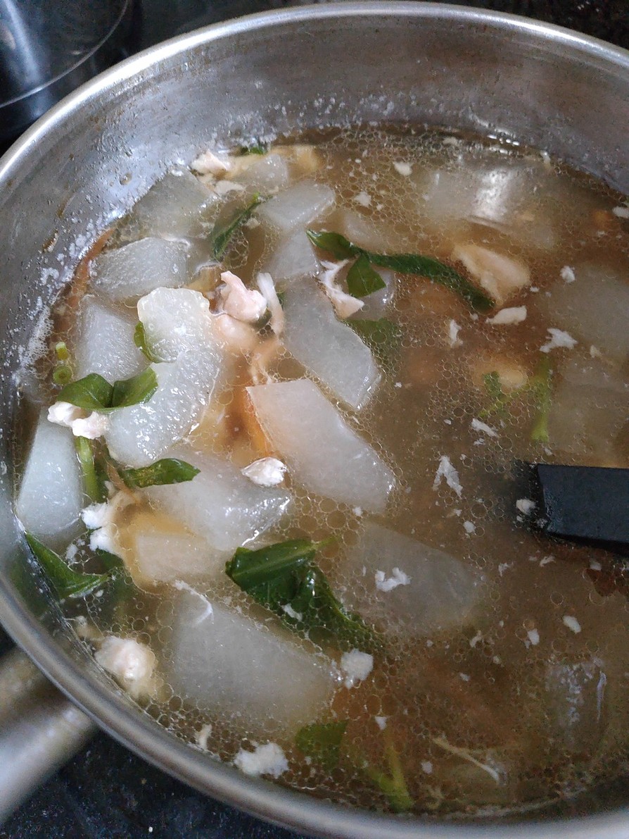 おでんの残り汁で簡単リメイク中華スープの画像