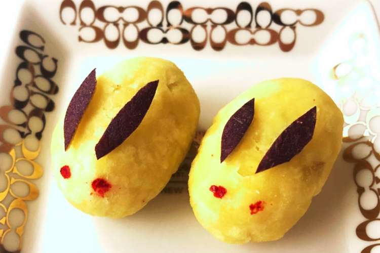 焼きいもで作る十五夜のお月見うさぎ レシピ 作り方 By 可愛いのが好き クックパッド 簡単おいしいみんなのレシピが357万品