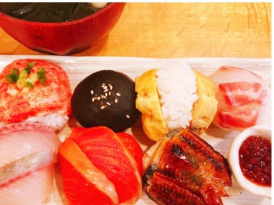 生活習慣病でも美味しく祝い寿司の写真
