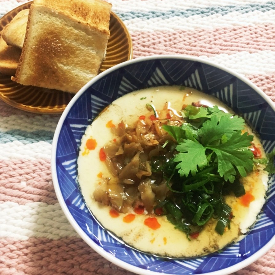 台湾料理 簡単シェントウジャン 鹹豆漿の画像