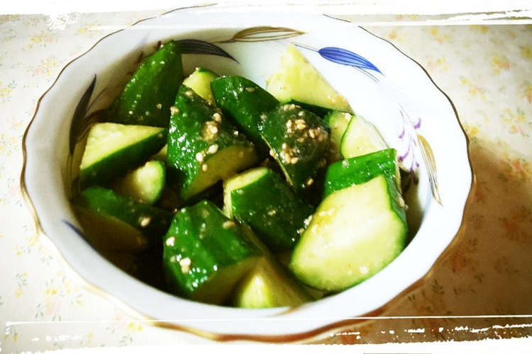 簡単おいしい3分で出来るきゅうりの漬け物 レシピ 作り方 By のりにてぃ クックパッド