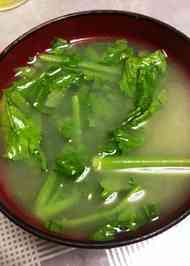 みんなの 間引き菜 みそ汁 レシピが10品 クックパッド