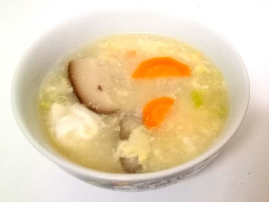 余り物野菜で中華スープの画像