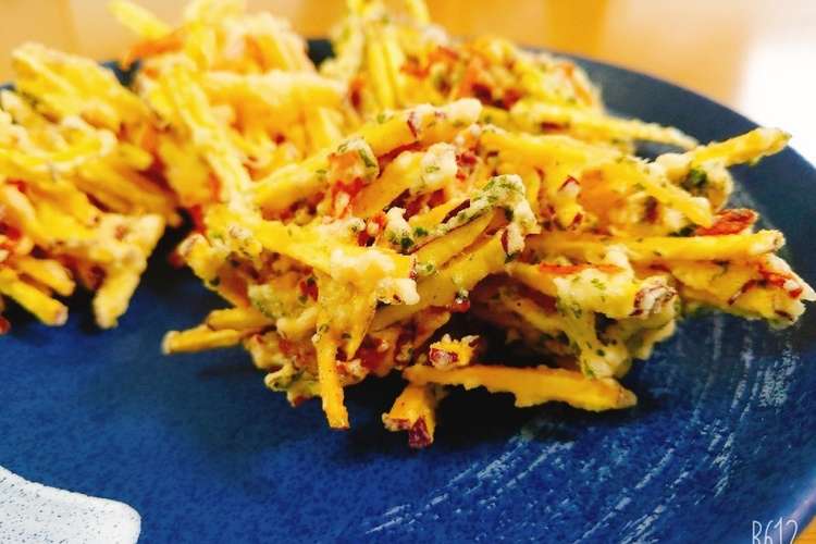 さつまいもとハムのかき揚げ レシピ 作り方 By ぽろよ クックパッド 簡単おいしいみんなのレシピが355万品