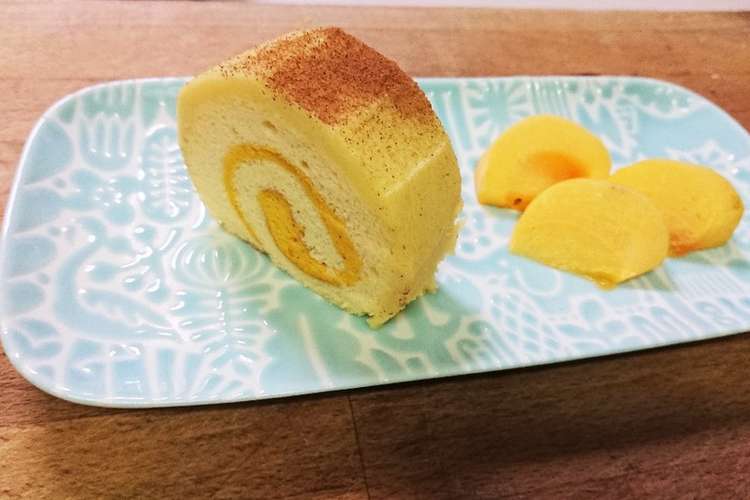カボチャとサツマイモのロールケーキ レシピ 作り方 By ロッタ君 クックパッド