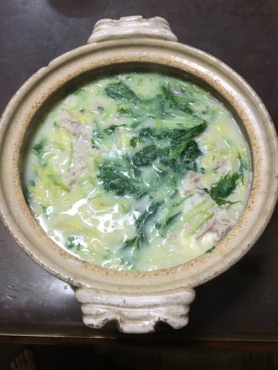 白菜のトロトロ鍋の写真