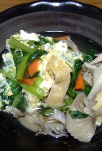 小松菜と舞茸の卵とじ