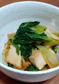 【リメイクレシピ】厚揚げと小松菜の煮物