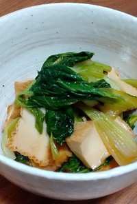 【リメイクレシピ】厚揚げと小松菜の煮物