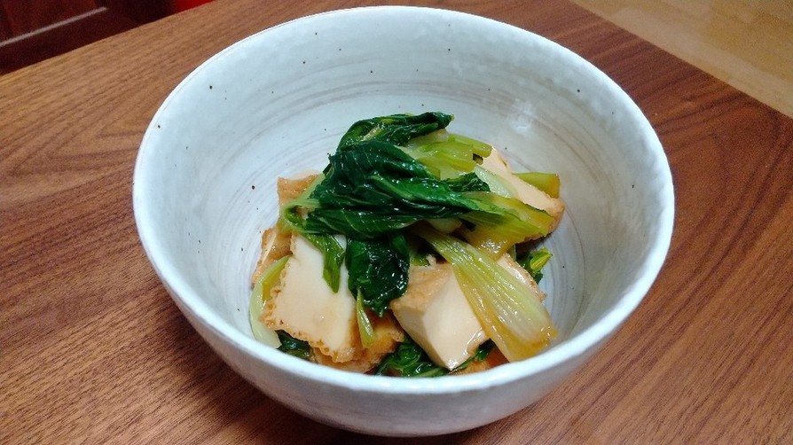 【リメイクレシピ】厚揚げと小松菜の煮物の画像