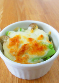 小松菜のチーズ焼き