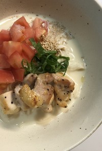 豆乳味噌トマト素麺