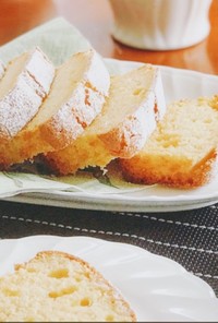 ダイソー型とＨＭで作る簡単パウンドケーキ