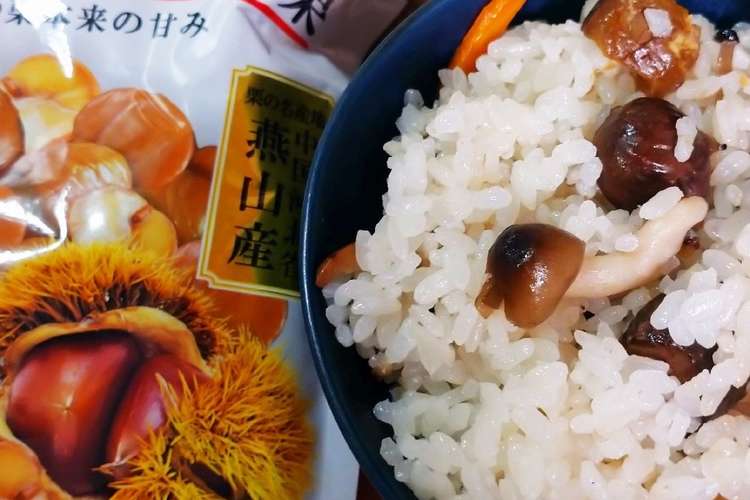 むき甘栗で栗ご飯 レシピ 作り方 By みぢやち クックパッド