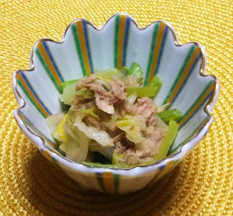 【時短&簡単♪】ツナと小松菜・白菜の旨煮の画像