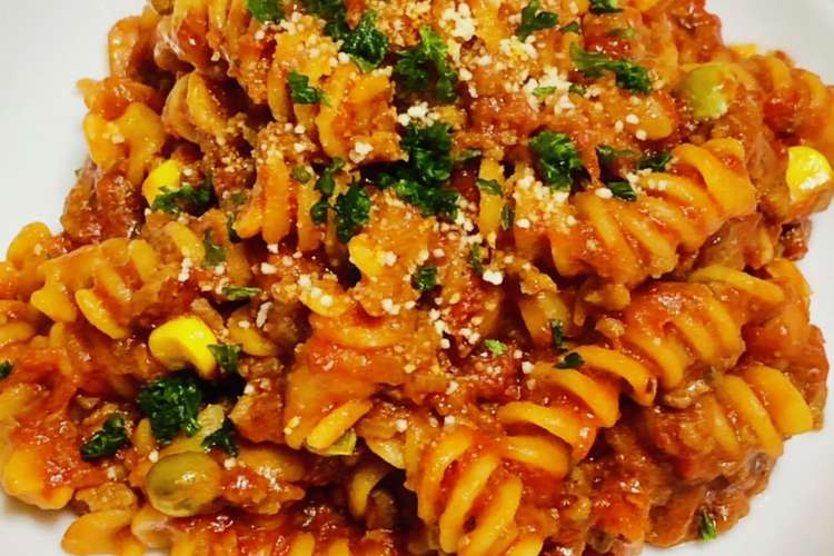 フスィリの煮込みミートソース レシピ 作り方 By ふんにゃん クックパッド 簡単おいしいみんなのレシピが376万品