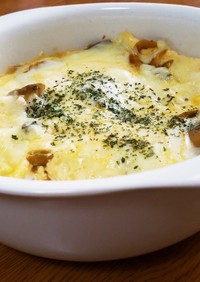 レンジで簡単ヘルシー豆腐グラタン♪