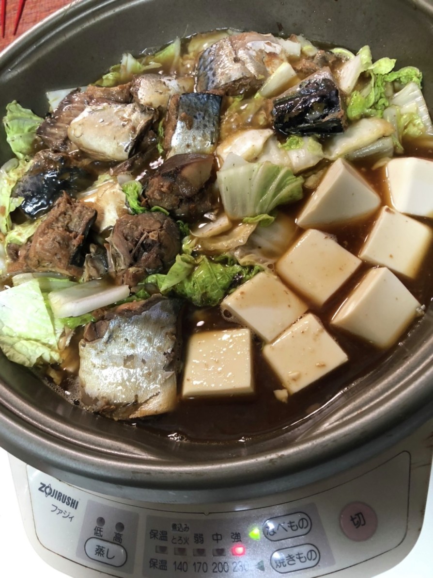 サバ缶と白菜のお鍋の画像