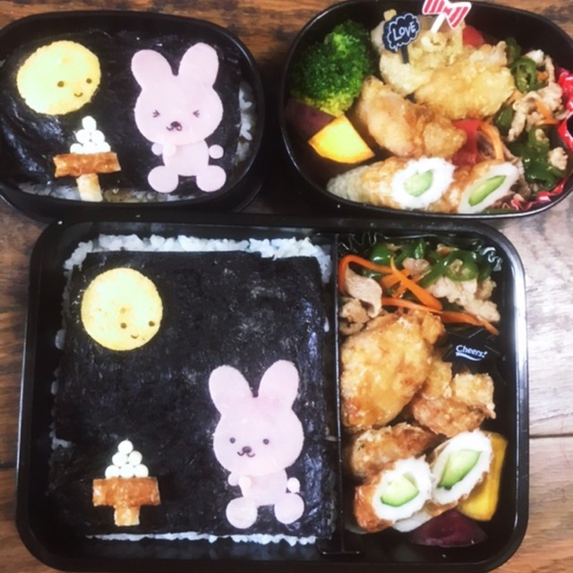 カップル弁当 お月見 キャラ弁 高校生 レシピ 作り方 By Sourire Un クックパッド 簡単おいしいみんなのレシピが358万品