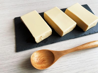 スライスチーズでレアチーズムースの写真