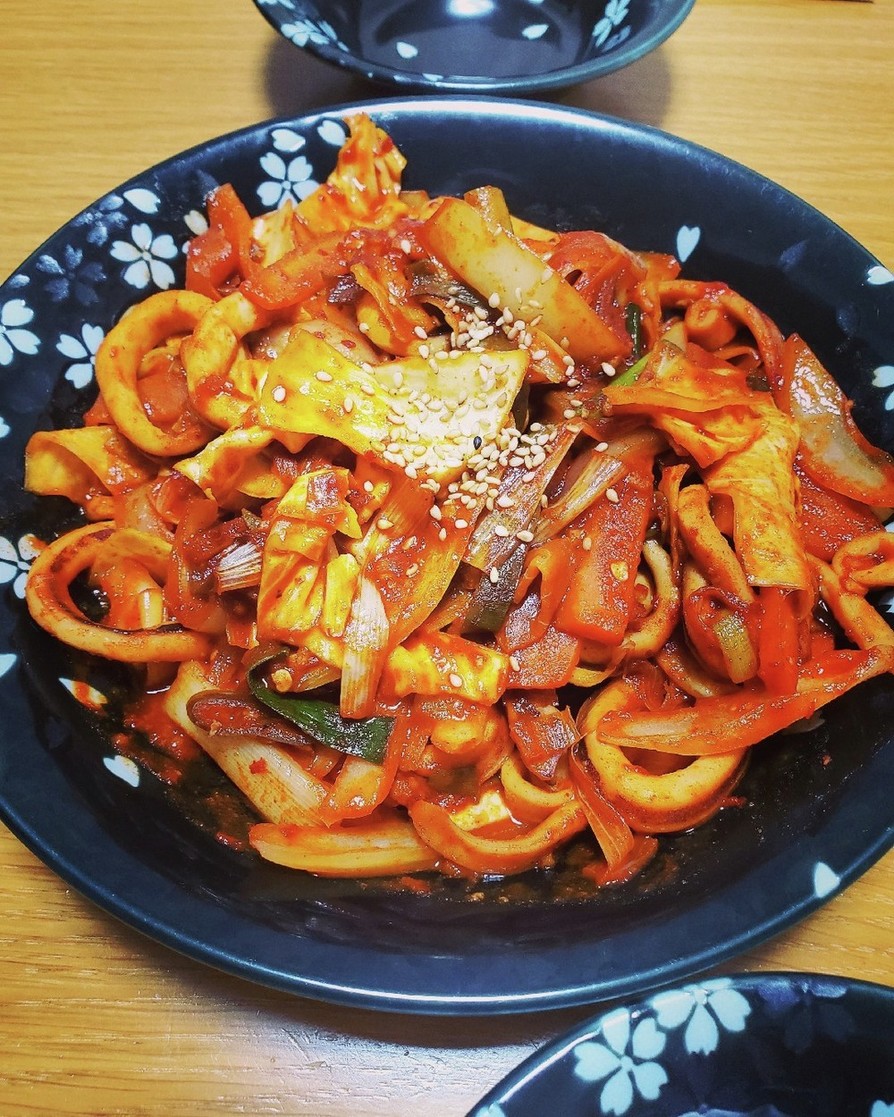 [韓国料理] イカの辛炒めの画像