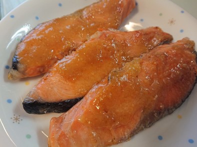 簡単ウマイ☆鮭の味噌オリーブオイル焼きの写真
