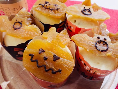 サツマイモのふわふわハロウィン蒸しパン♪の写真