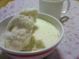 すぐ食べたい☆ふんわり秘密レンジ蒸しパン
