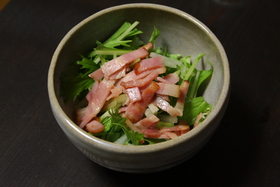 梨と水菜のサラダ