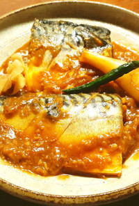 鯖の味噌煮　発酵生姜＆発酵玉葱
