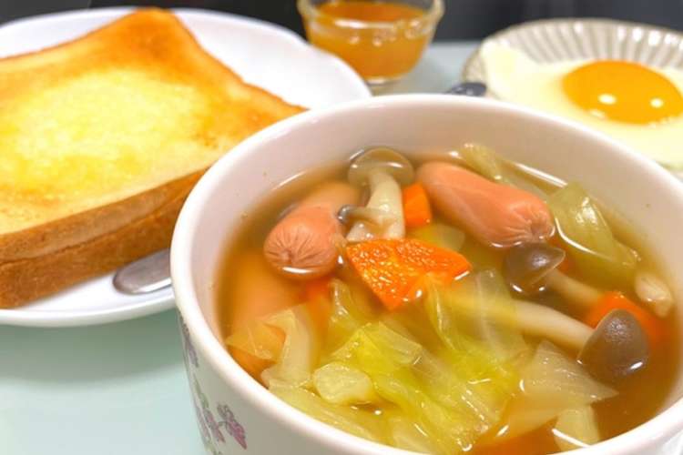 簡単 朝食 野菜たっぷりウィンナースープ レシピ 作り方 By たっぷりん子 クックパッド 簡単おいしいみんなのレシピが374万品