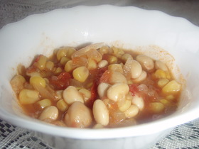 簡単*大豆とトマトの洋風煮込み