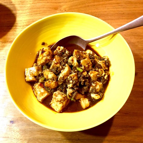 ラム肉のエスニック麻婆豆腐