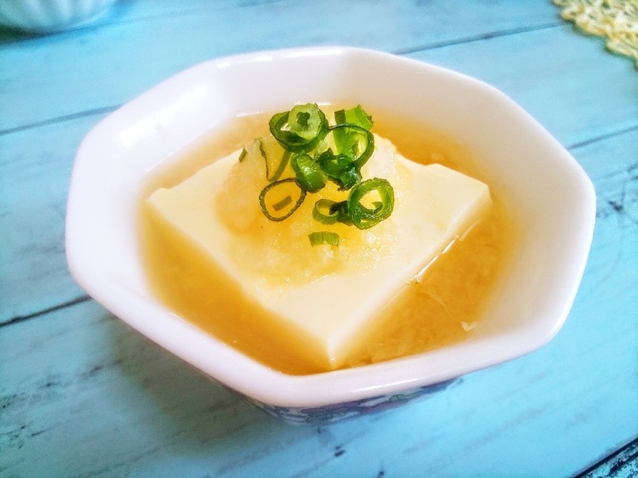 おろし出汁の一口レンチン湯豆腐の画像