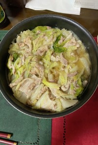 お手製　豚バラ白菜ミルフィーユ鍋