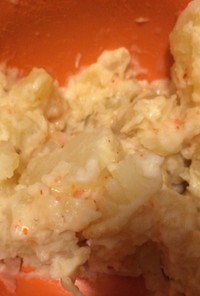 白魚の明太塩辛マヨ和えポテト