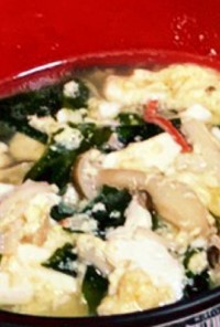 豆腐のかき玉中華スープ