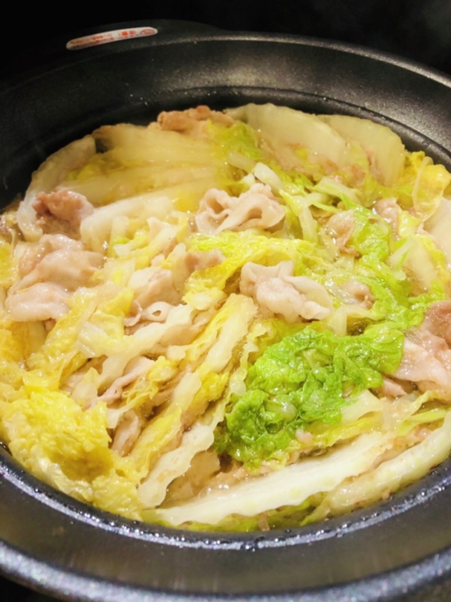 白菜と豚バラのミルフィーユ鍋の画像