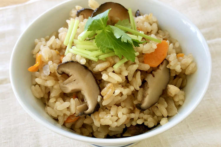簡単 乾しいたけの炊き込みご飯 レシピ 作り方 By 大分県椎茸農協 クックパッド 簡単おいしいみんなのレシピが352万品