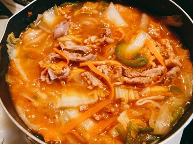 豚こまでも柔らかコクうま簡単韓国スープの写真