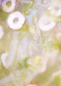簡単！白菜と竹輪とコーンで中華なスープ