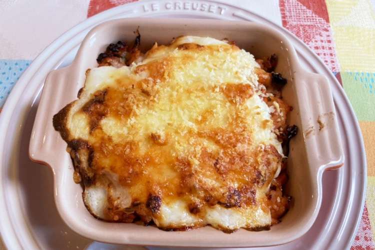 チキンライスで簡単ホワイトソースドリア レシピ 作り方 By お柿ちゃん クックパッド 簡単おいしいみんなのレシピが352万品